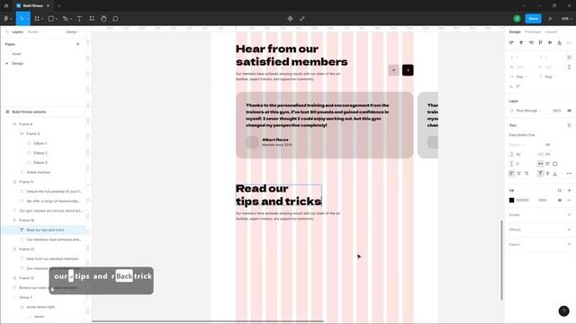 Website design in figma - Build Fitness Website смотреть онлайн