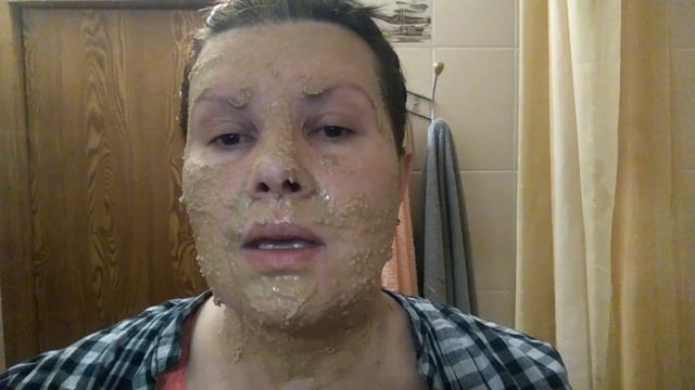 Освежающая маска из овсянки и сливочного масла для уставшей кожи. смотреть онлайн