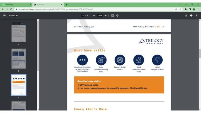 Trilogy Innovation Labs hiring SDE interns | Stipend 1.5 lacs/month. #sde #hiring смотреть онлайн
