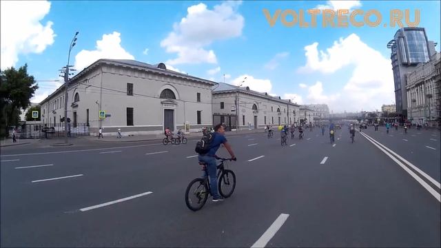 Велопарад 2016 Москва Садовое кольцо Voltreco.ru 2016 смотреть онлайн