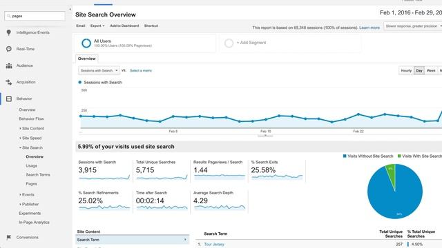 How to set up internal Site Search (3:55) смотреть онлайн