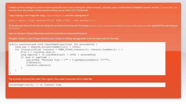 How to delete all temp files which created by createTempFile when exit an App in android? смотреть онлайн