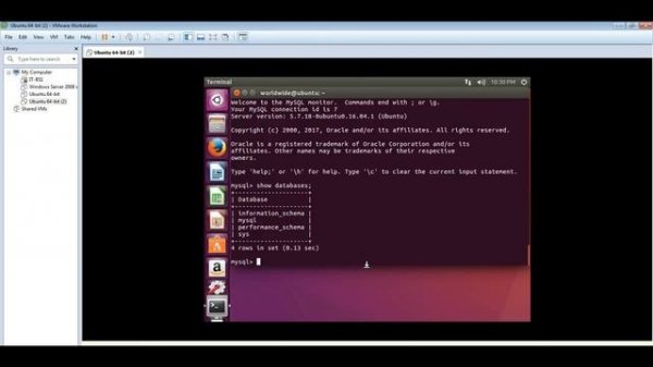How to create database in MySQL on Ubuntu