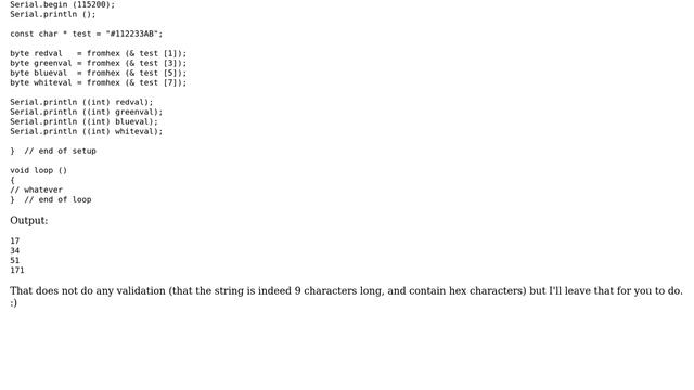 Arduino: Split RGBW hex String into integers (2 Solutions!!) смотреть онлайн