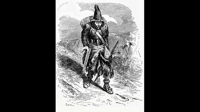 Робинзон Крузо. Глава 17. Неожиданная тревога. Робинзон укрепляет своё жилище. смотреть онлайн