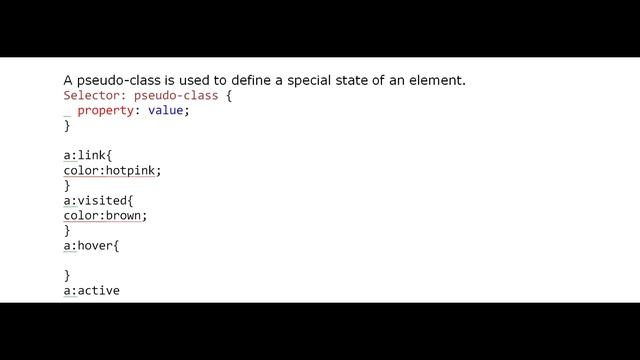 How to style html links | style hyperlink | link | visited | hover | active | pseudo class in css смотреть онлайн