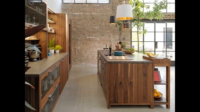 Дизайн интерьера кухни в стиле Лофт смотреть онлайн