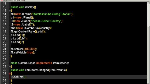 Item Listener Interface || Event Listener in Java || Java Swing Tutorial смотреть онлайн