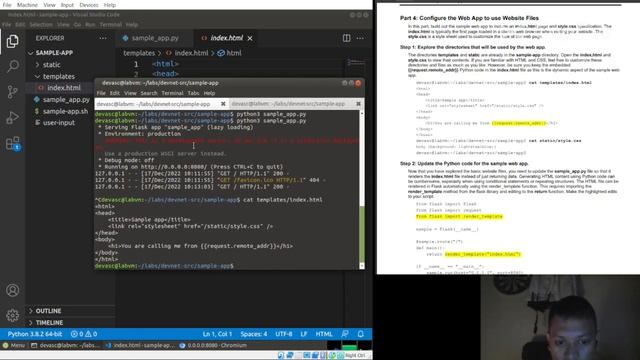 6.2.7 Lab - Build a Sample Web App in a Docker Container смотреть онлайн