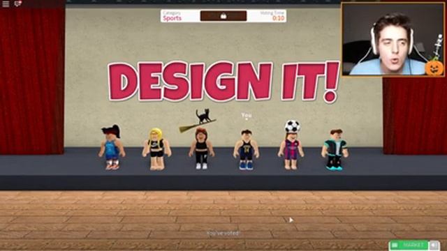 DENIS DAILY ROBLOX! Design It! Purple Guy Halloween Costume! смотреть онлайн