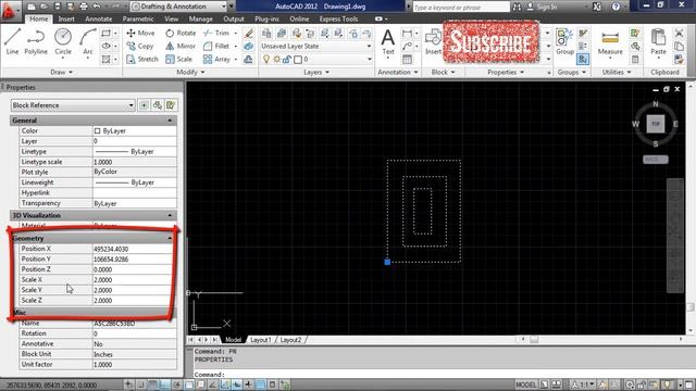 How to scale objects in autocad in one direction смотреть онлайн
