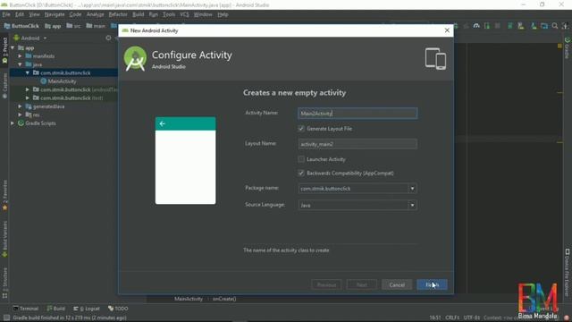 Tutorial Cara Membuat Button Onclick - Android Studio (Untuk Pemula) смотреть онлайн