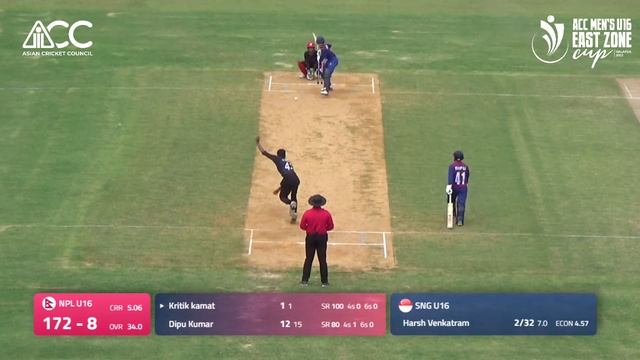ACC MEN'S U16 EAST ZONE CUP 2023 - SF1- NEPAL (U16) vs SINGAPORE (U16) смотреть онлайн