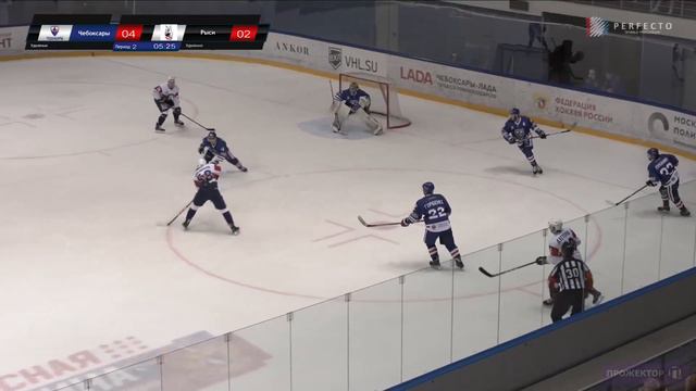 ХК Чебоксары - ХК Красноярские Рыси, 9:3 смотреть онлайн