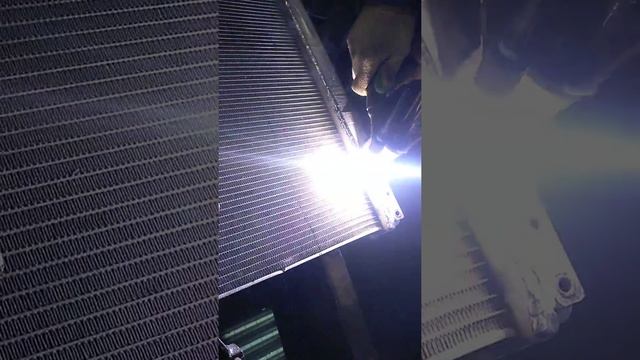 Аргонная сварка алюминиевого радиатора. смотреть онлайн