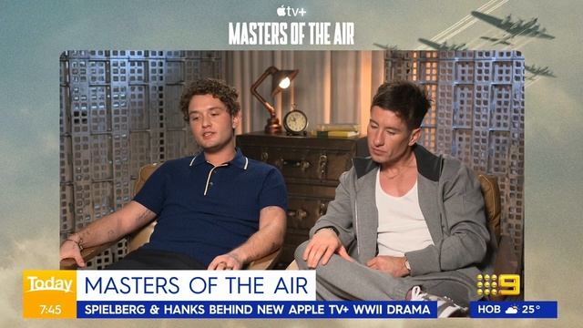 Star-studded cast of ‘Masters of the Air’ interview | 9Honey смотреть онлайн