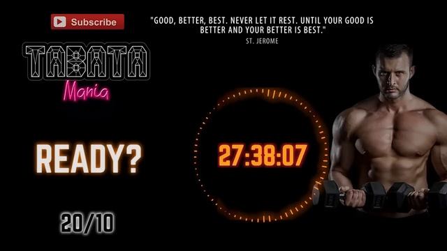 TABATA Song W/ Timer SPECIAL 1H NON STOP By TABATAMANIA