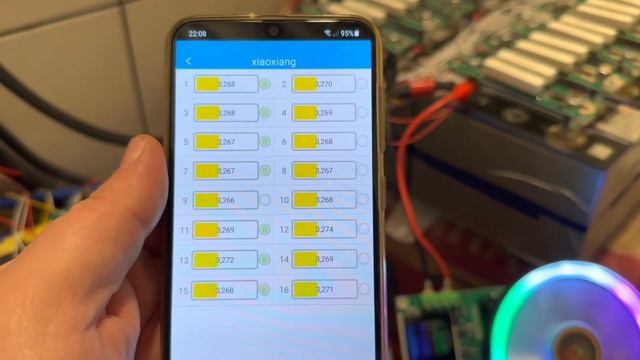 Разрядный тест сборки 48В 100А #сэс #lifepo4 #bms #балансиры