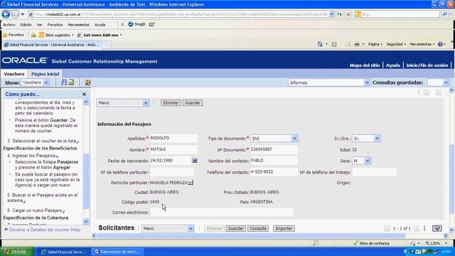 Emisión simple con IHelp, sistema de emisión Siebel de Oracle - Universal Assistance смотреть онлайн