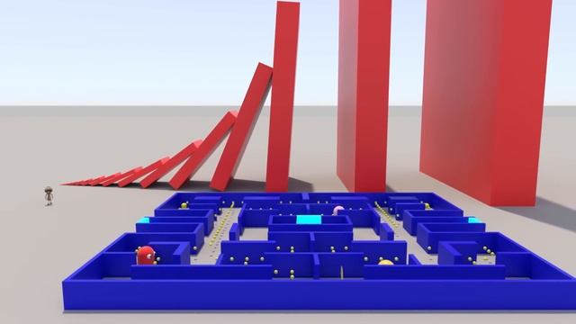 Domino Effect - The largest domino simulation V8 смотреть онлайн