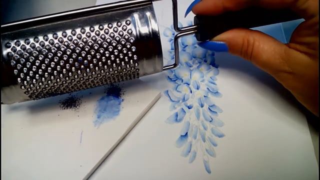 How To Paint A Wisteria With Inktense In Blue смотреть онлайн
