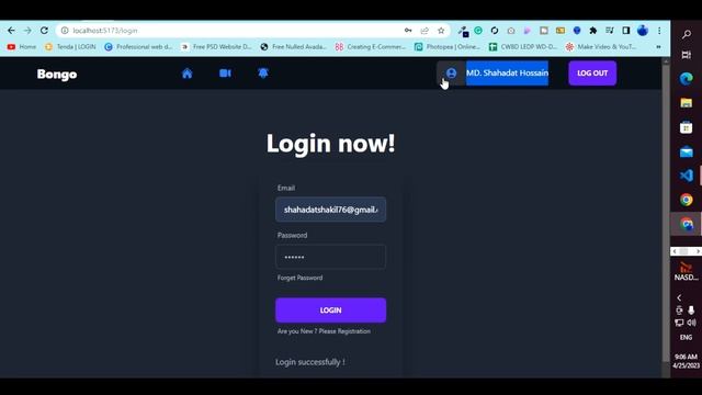 bongo Social Media web application || React with firebase and tailwind practice project смотреть онлайн