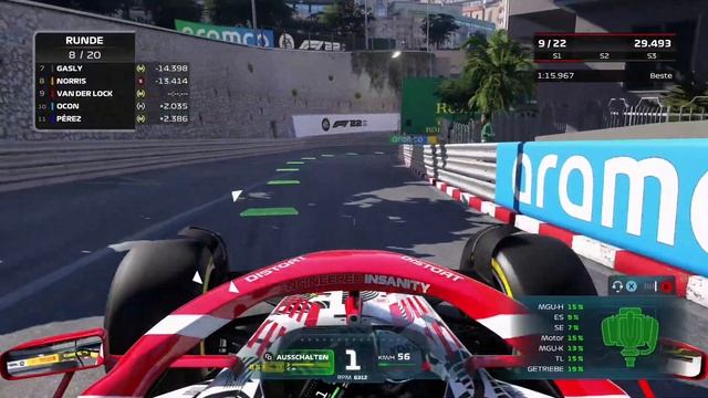 F1 22 MyTeam Karriere 22: Lücken in Monaco finden! | Blaue Flaggen zerstören das ganze Rennen! смотреть онлайн