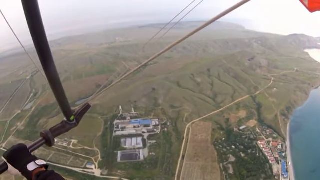 Полет над Коктебелем на мотодельтаплане смотреть онлайн