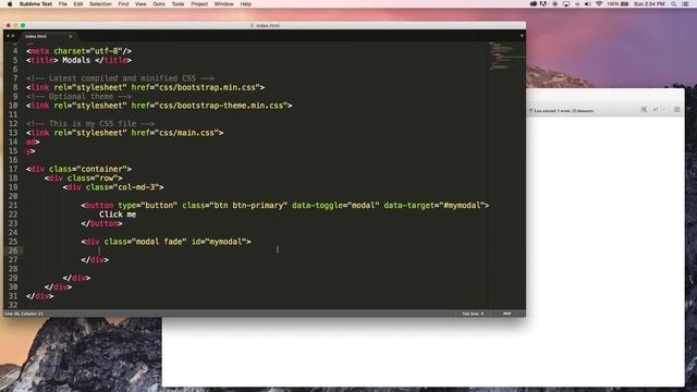Bootstrap tutorial 20 - Modal смотреть онлайн