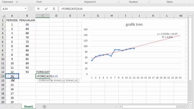 cara mudah membuat analisis trend di excel смотреть онлайн