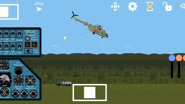 как правильно взлететь на вертолёте ми-8 в игре pixel helicopter simulator смотреть онлайн