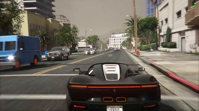 GTA 5 Mod - Ferrari Daytona SP3 - Realistic RTX Gameplay смотреть онлайн