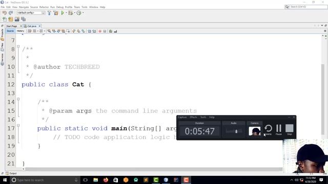 JAVA programming tutorial-3- how to create CLASS смотреть онлайн