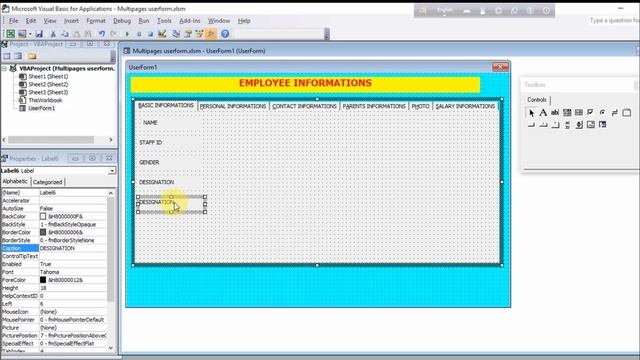 Excel VBA Bangla Tutorial 59 : Multi Pages Data Entry form in Excel and Employee Database | Part- 1 смотреть онлайн