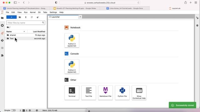 SnowEx 2022: Clone a repo using juypterlab-git смотреть онлайн