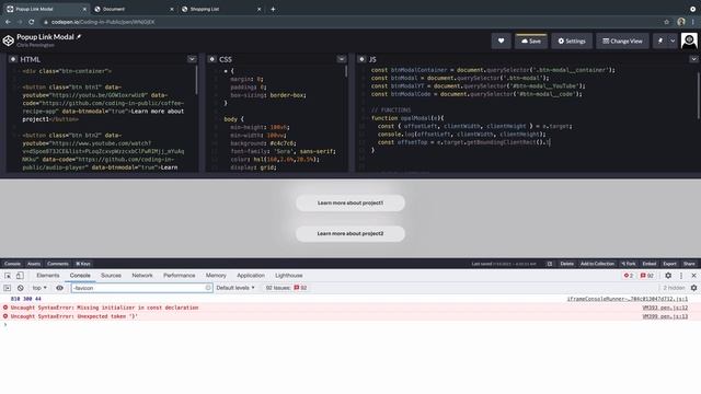 Fully Accessible Custom Popup Modal | JavaScript Project смотреть онлайн