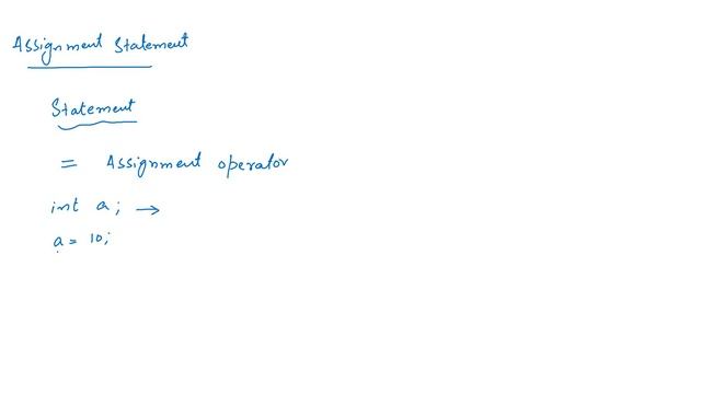 Describe Assignment Statement in C language смотреть онлайн