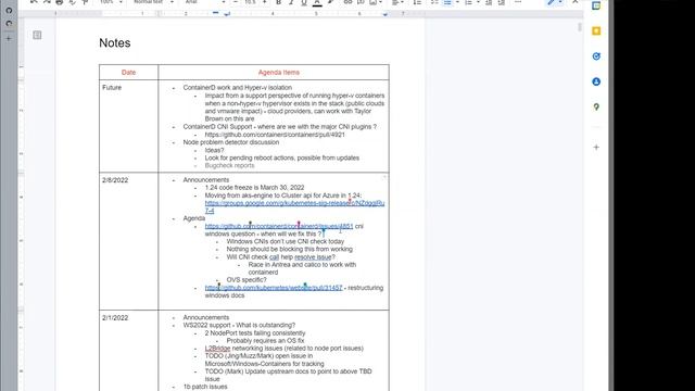 Kubernetes SIG Windows 20220208 смотреть онлайн