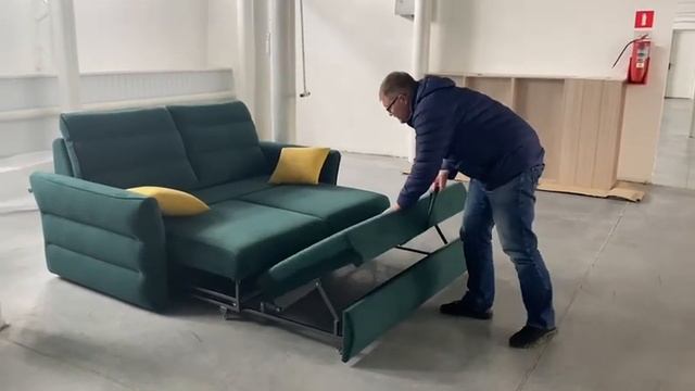 Правильная раскладка дивана с механизмом ТТ (тройная трансформация.