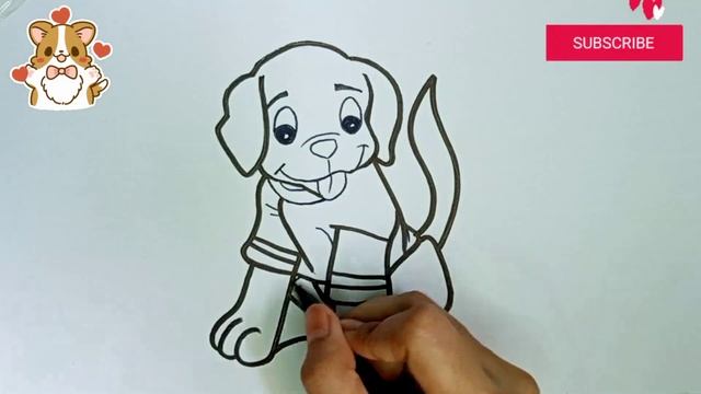 Puppy ? Showing Tongue ?Drawing, Coloring & Painting for Kids, Toddlers смотреть онлайн
