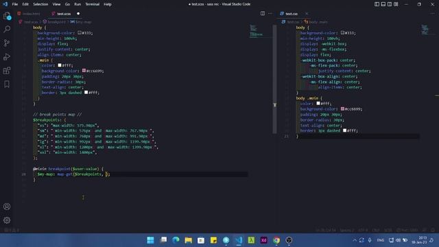Media query with SASS @mixin смотреть онлайн