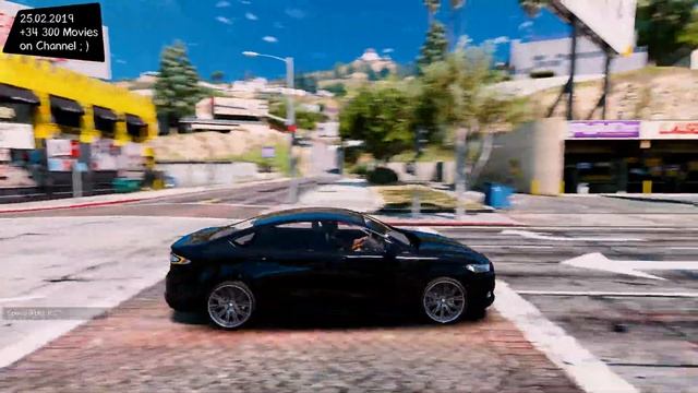 Ford Fusion Titanium 2016 1.2 ? GTA V MOD 4K/60FPS GTX 1080Ti _REVIEW смотреть онлайн