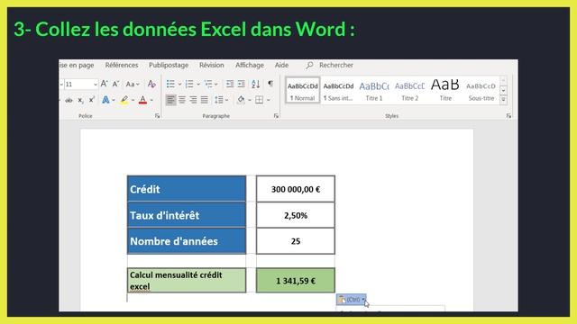 Comment convertir un document Excel en Word смотреть онлайн
