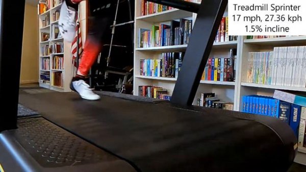 Slow Motion Sprinting Video: 17 mph Slow-Motion Sprints on a Treadmill