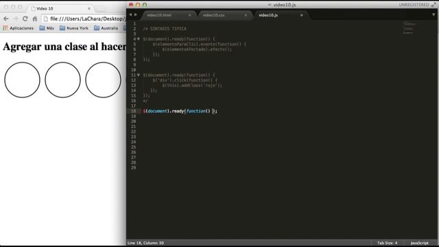 jQuery - 10 - addClass - Agregar una clase, al hacer click смотреть онлайн