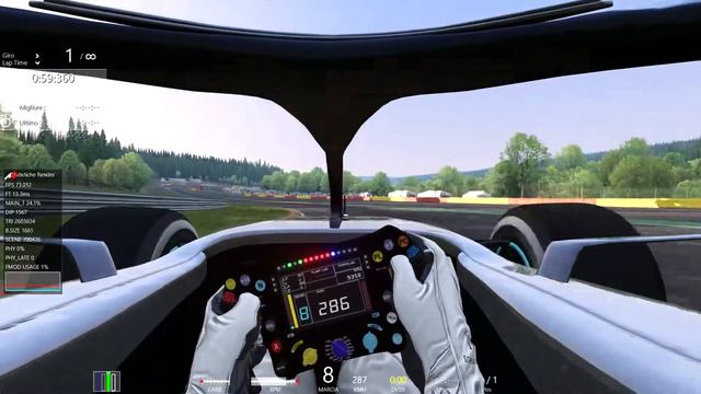 Mercedes AMG F1 W10 Hotlap Spa-Francorchamps Assetto Corsa 1:44:048
