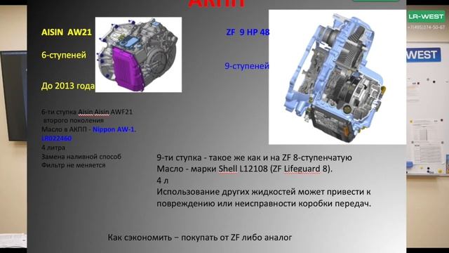 Регламенты ТО Рендж Ровер ЭВОК | Какие технические жидкости заливать в Эвок | LR-West смотреть онлайн