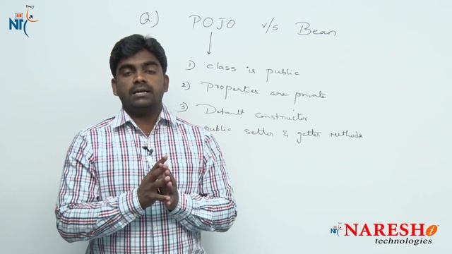 Difference between POJO and Bean | Core Java FAQs Videos | Naresh IT смотреть онлайн