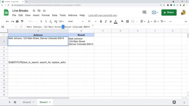 How to Line Break in a Cell in Google Sheets смотреть онлайн
