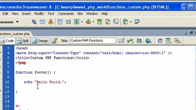 PHP Misc. - Creating Custom PHP Functions Part 1 смотреть онлайн
